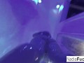 Nadia White masturbating in the shower