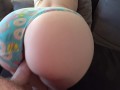 White girl with big ass gets fucked through panties