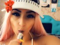 ASMR LATINA SEXY GIRL LOLLIPOP TEASE BIG BOOBS TEEN MASTURBATION