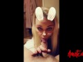 SNAPCHAT BUNNY Gives Blowjob for Cum xxx