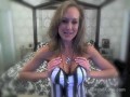 Brandi Love strips out of her referee uniform, and then fucks her dildo