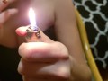 Mylie Blonde fetish de fumeuse et langage vulgaire