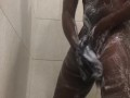 U.S MARINE  shows off hard cock in shower!!!! MUST SEE