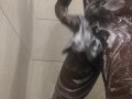 U.S MARINE  shows off hard cock in shower!!!! MUST SEE