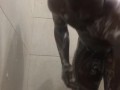 U.S MARINE  shows off hard cock in shower!!!! MUST SEE