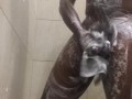 U.S MARINE  shows off hard cock in shower!!!! MUST SEE