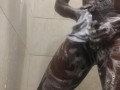 U.S MARINE  shows off hard cock in shower!!!! MUST SEE