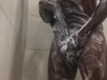U.S MARINE  shows off hard cock in shower!!!! MUST SEE