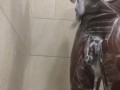 U.S MARINE  shows off hard cock in shower!!!! MUST SEE