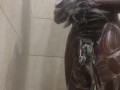 U.S MARINE  shows off hard cock in shower!!!! MUST SEE