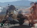 BABES - Hot biker runaway Ashley Adams gets faced fucked and pounded