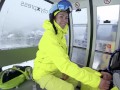 4K Public cumshot on mouth in ski lift Part 2