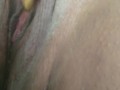 Ebony playing with wet pussy