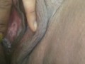 Ebony playing with wet pussy