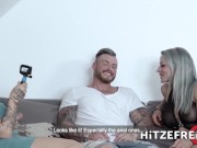 HITZEFREI Threesome with two big tit German babes Dana and Sandy