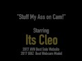 Cammer Its Cleo Vibes Her Clit While Stuffing Her Asshole!