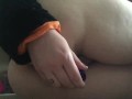 goth girl cums on dildo while thinking about crush
