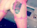 White girl twerking