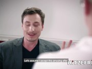 HITZEFREI Naughty threesome with two German blondes Blanche and Celina