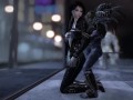 skyrim a motorcycle catsuit woman came to a monster hotel