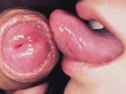 Gently Caress his Head and Foreskin, Licking up the Thick Cum on my Tongue