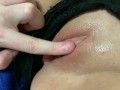 She cums hard from edging clit rubbing