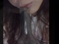 Sucking Off a  Bottle