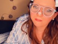 Snapchat Smiling Redhead in Glasses Sucking Cock till CIM POV