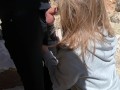 SEX ON THE BEACH - REAL AMATEUR BLOWJOB AND QUICKIE FUCK