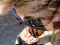 SEX ON THE BEACH - REAL AMATEUR BLOWJOB AND QUICKIE FUCK