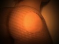 Carlycurvy dildo play in ripped fishnets