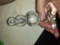 Fun with glass butt plug