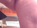 Pissing on cock dildo