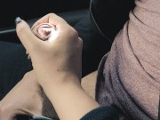 Teasing Him In The Car Made His Cock Explode - 4K