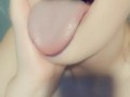 cutie with long tongue