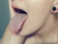 cutie with long tongue