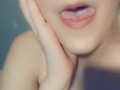 cutie with long tongue
