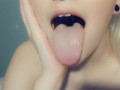 cutie with long tongue