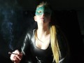 Mistress In Latex Smoking Fetish !