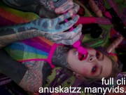 Tattoo dreadgirl splitted tongue anal cosplay sextoy blowjob cumshot fuck