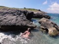 TRAVEL NUDE - Pettite nudist girl staged a sexy show Outdoor Mallorca 