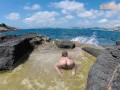 TRAVEL NUDE - Pettite nudist girl staged a sexy show Outdoor Mallorca 