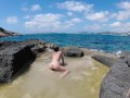 TRAVEL NUDE - Pettite nudist girl staged a sexy show Outdoor Mallorca 