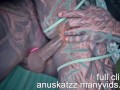 Skinny heavily tattooed dreadhead teen with splitted tongue get anal fucked