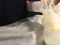 bbw big tit lactating milf huge nipples pumps milk montage