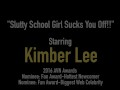 Sex Addict School Girl Kimber Lee Blows Headmaster!