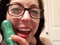 Sloppy Dildo Blowjob