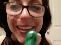 Sloppy Dildo Blowjob