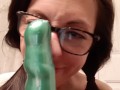 Sloppy Dildo Blowjob