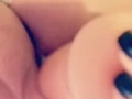 Horny Girl Dripping In Cum